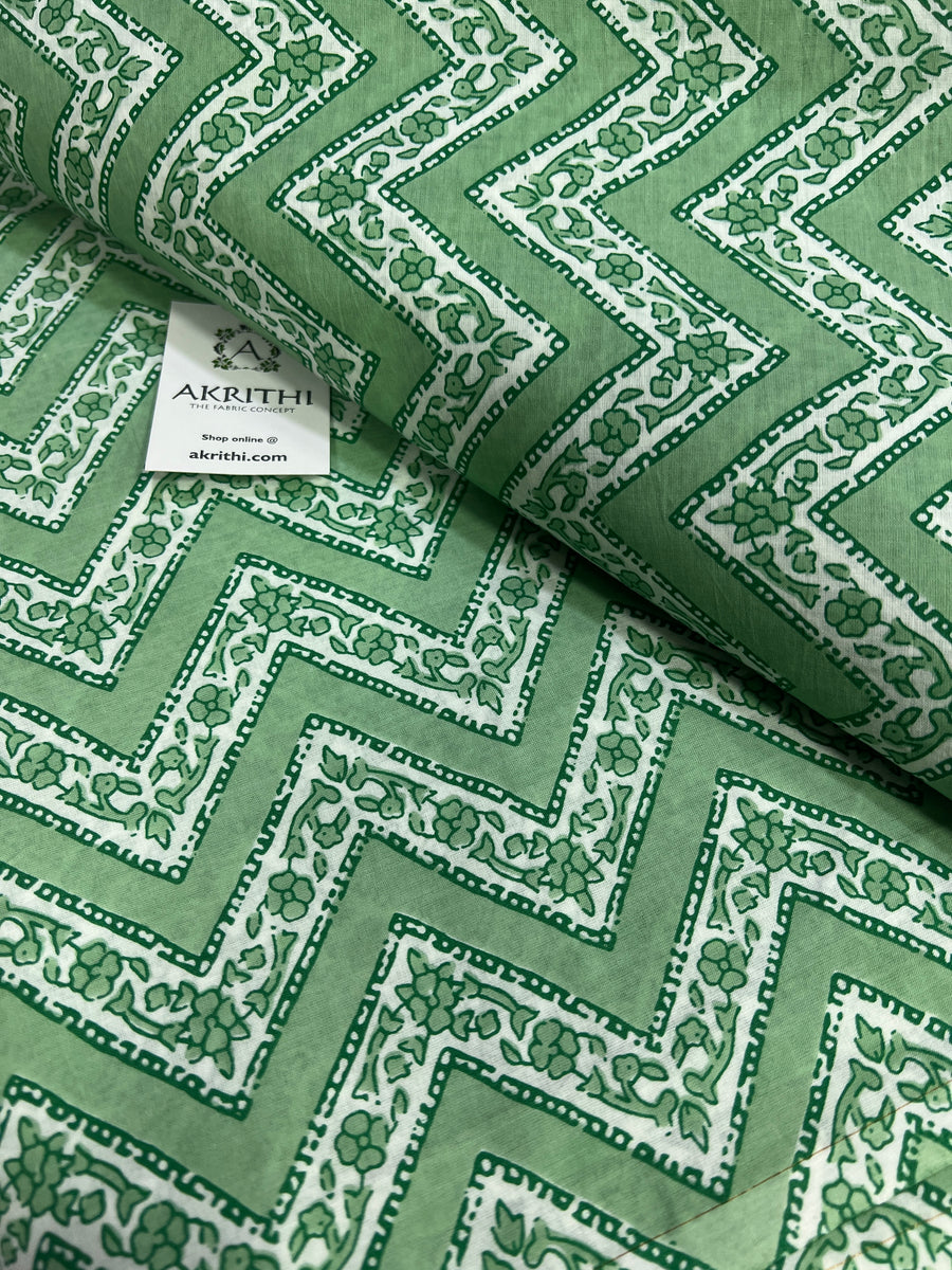 Printed pure cotton fabric