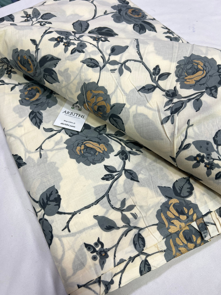 Printed pure cotton fabric