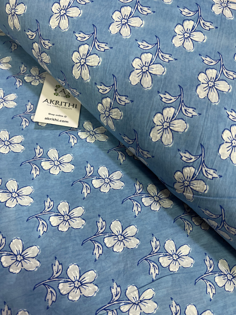 Printed pure cotton fabric