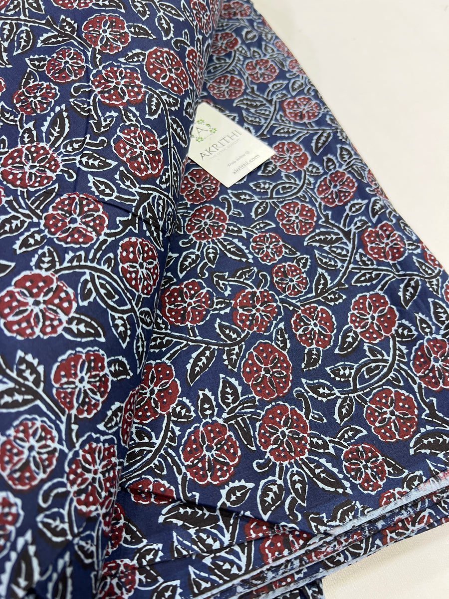 Buy Ajrakh fabrics online | Ajrakh cotton and ajrakh modal fabric – Akrithi