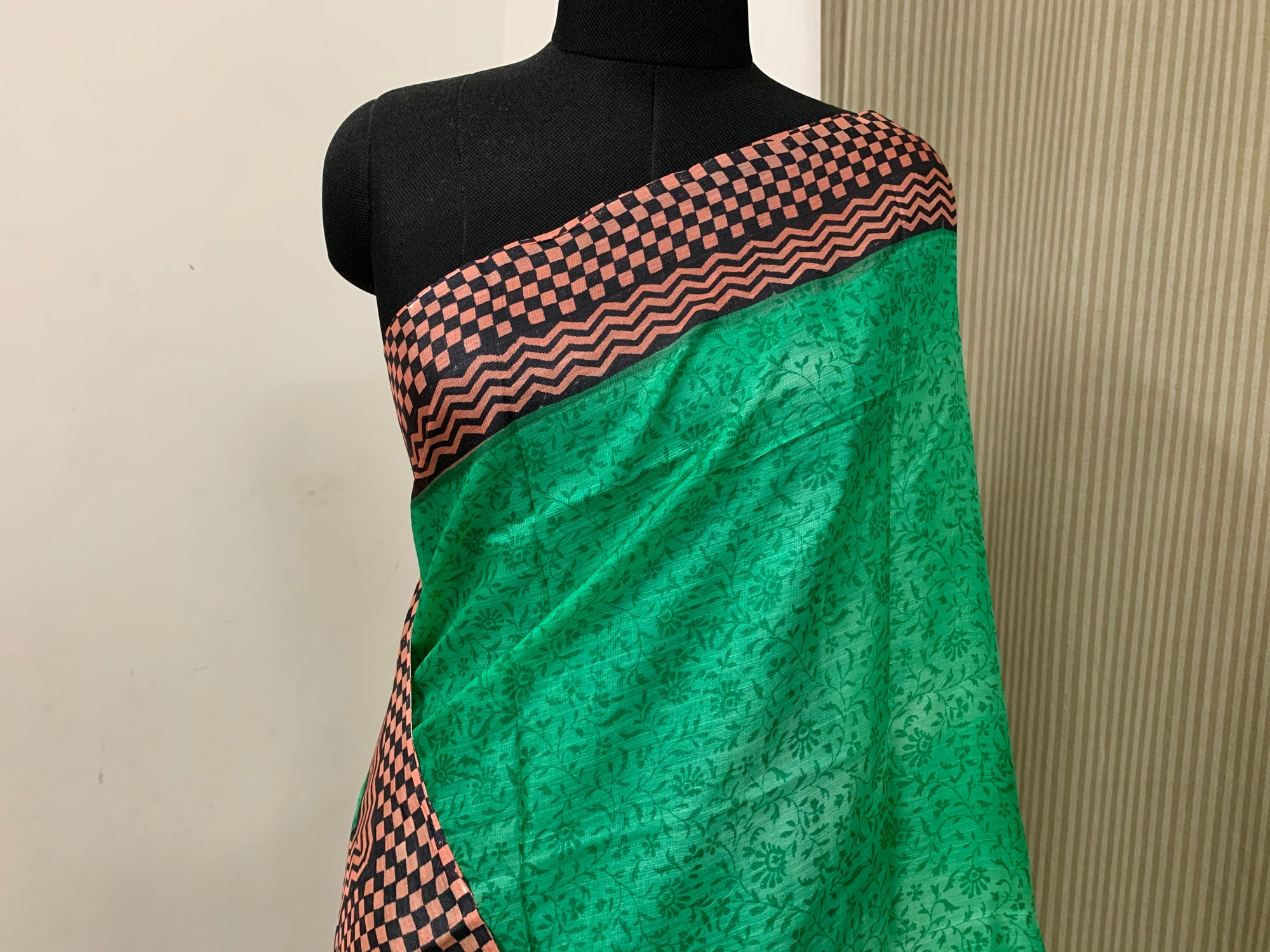 Pure tussar silk printed saree