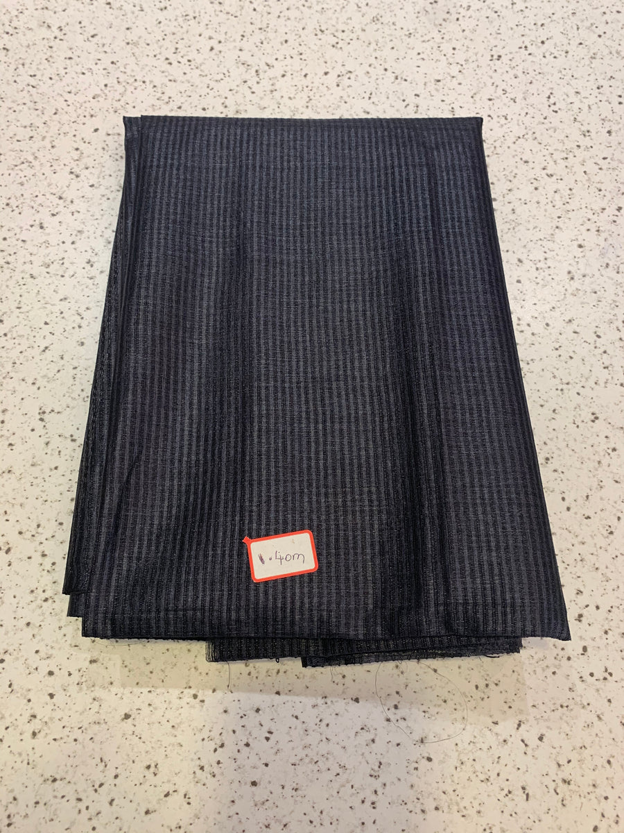 Striped Pure Tussar silk fabric 1.4 metres