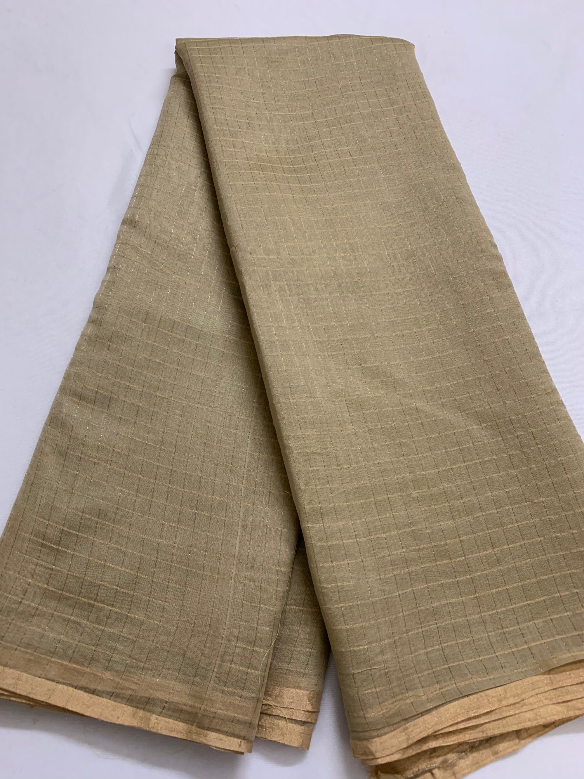 Pure chanderi checks saree