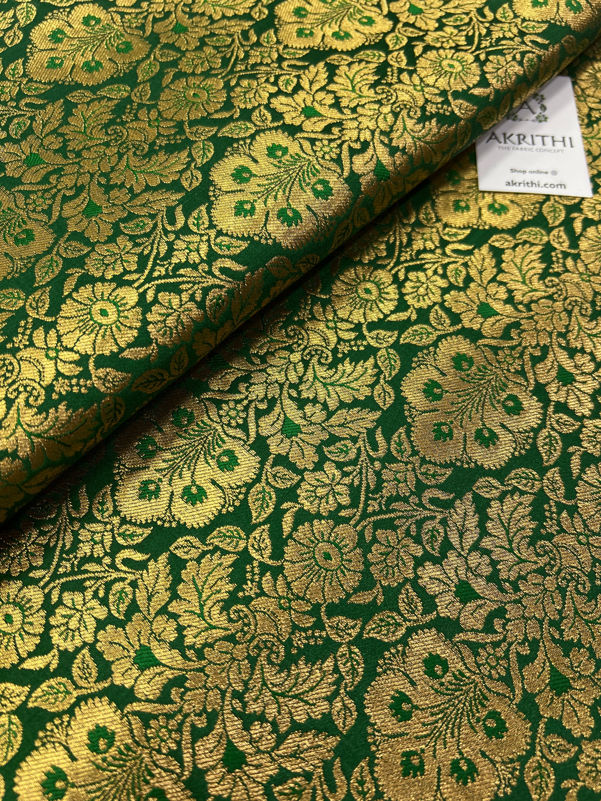 Handloom Banarasi brocade fabric
