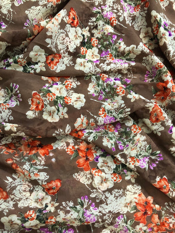 Printed georgette fabric