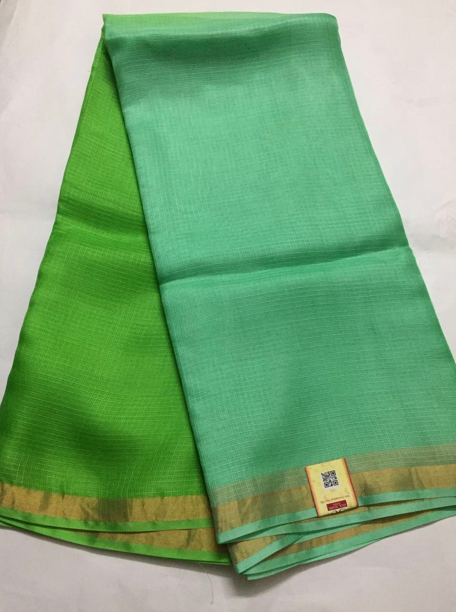 Pure kota silk double shaded saree
