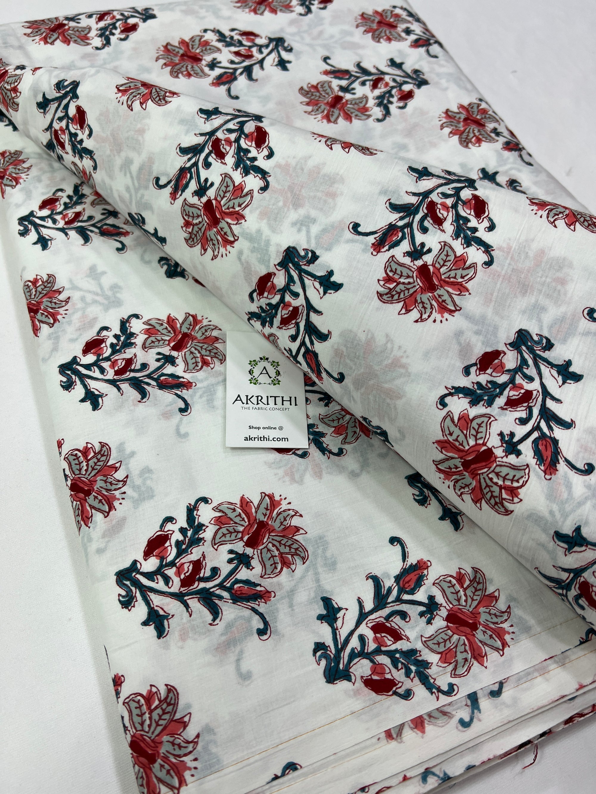 Printed pure cotton fabric