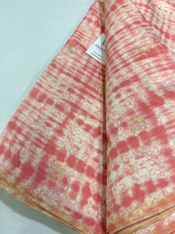 Digital printed silk fabric