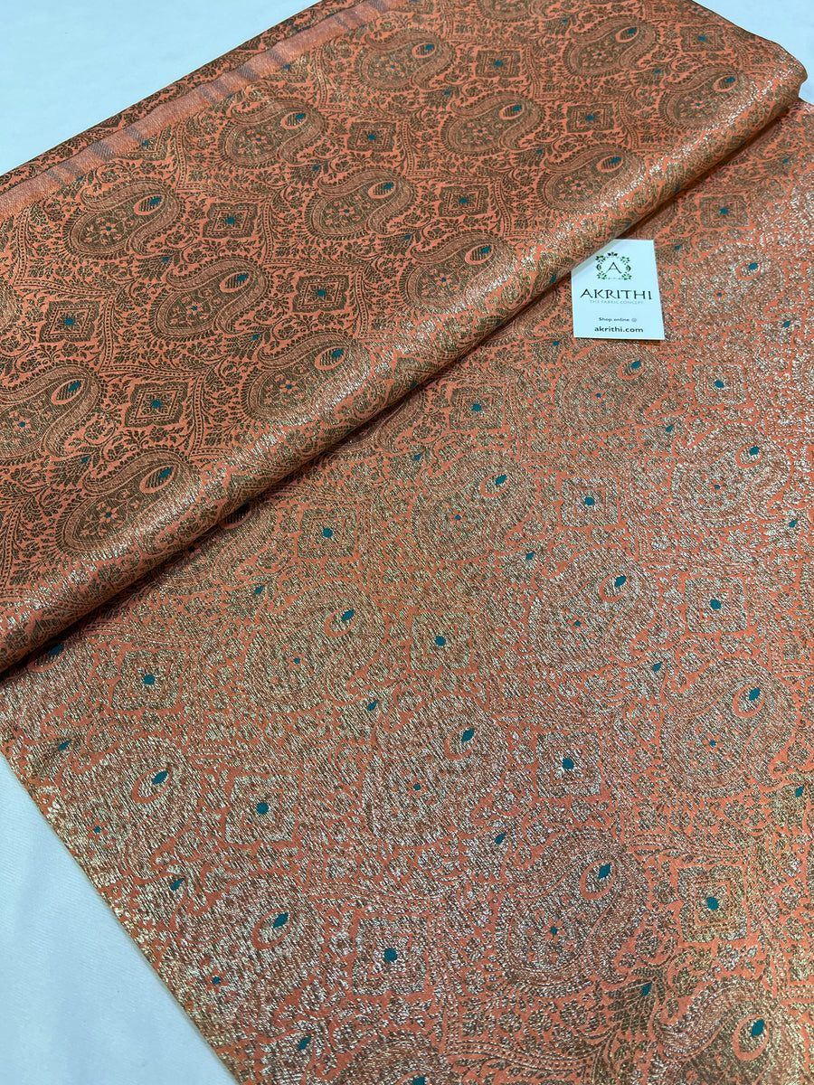 Banarasi brocade fabric antique zari