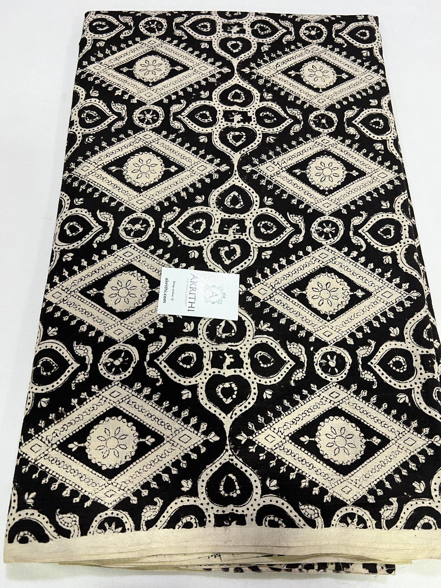 Hand block Printed pure cotton fabric