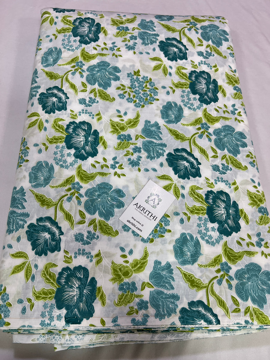 Printed pure cotton fabric