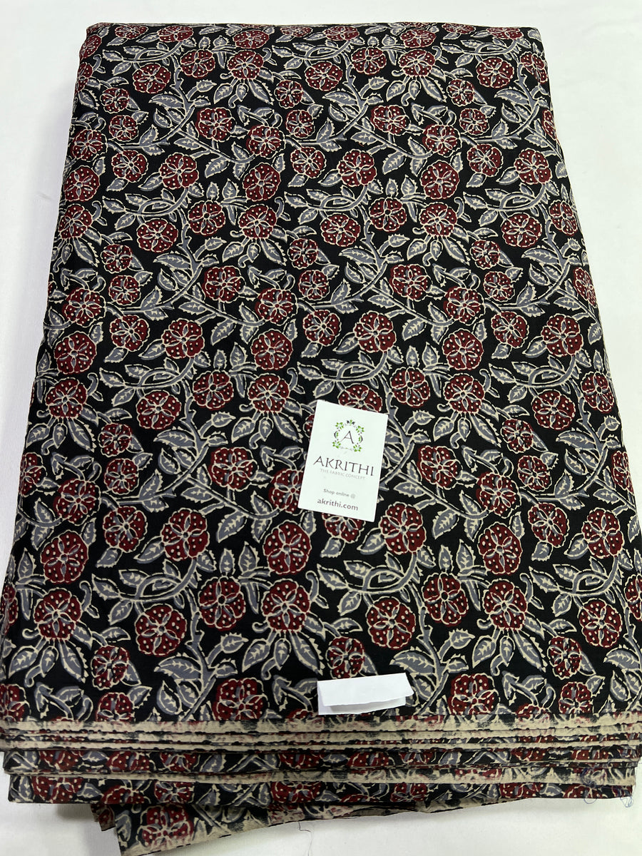 Ajrakh Printed pure cotton fabric