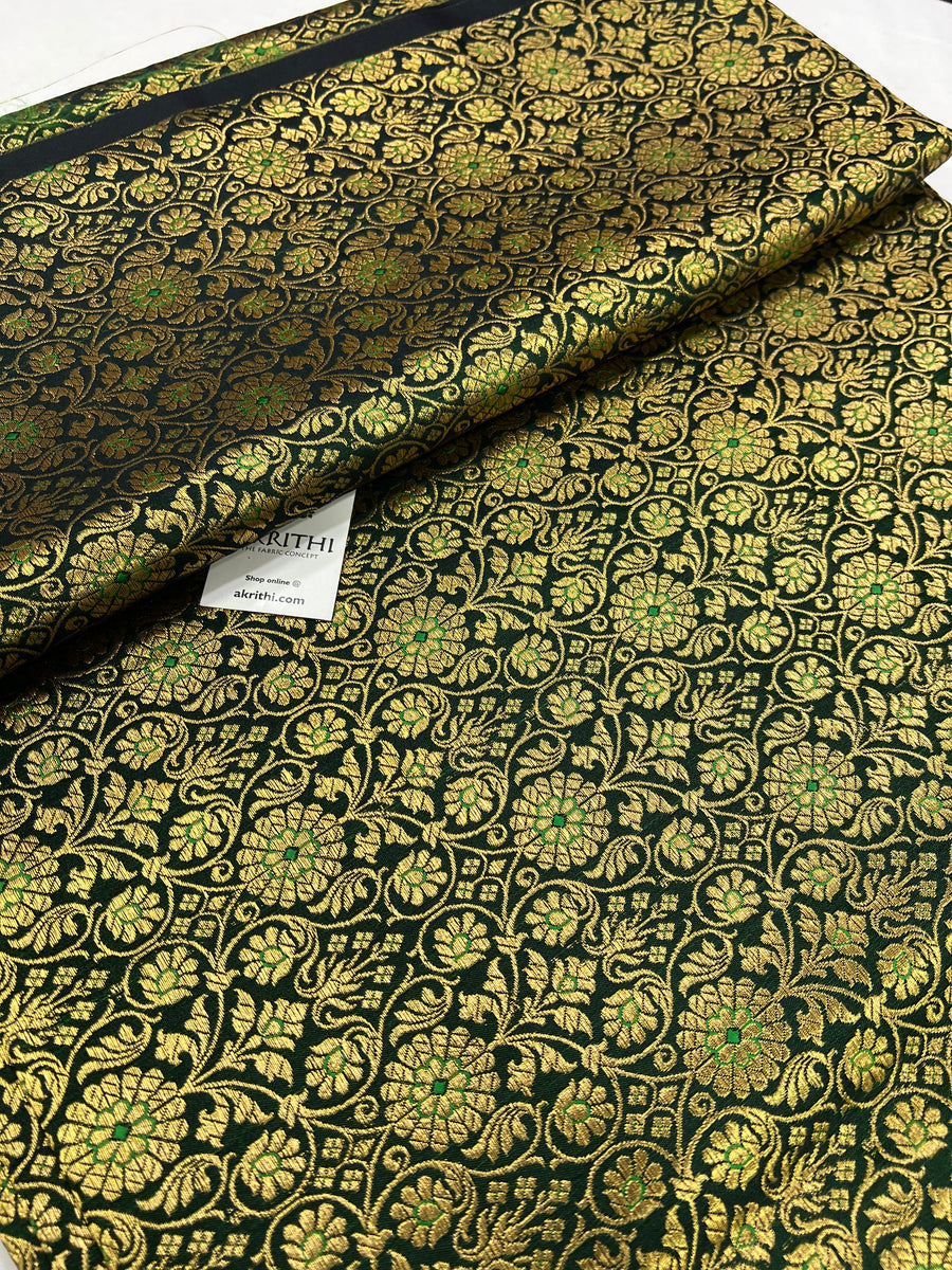 Handloom Banarasi brocade fabric