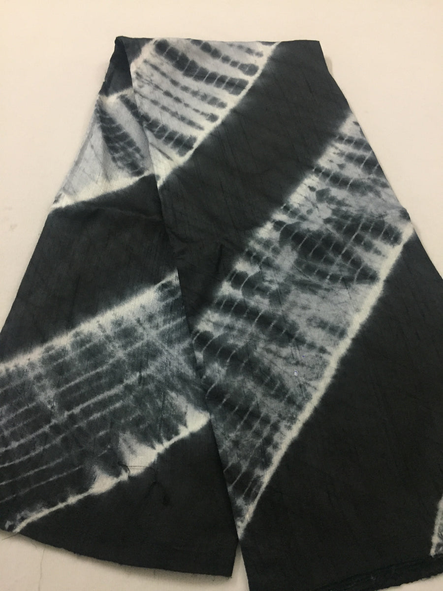 Shibori pure raw silk kurta fabric