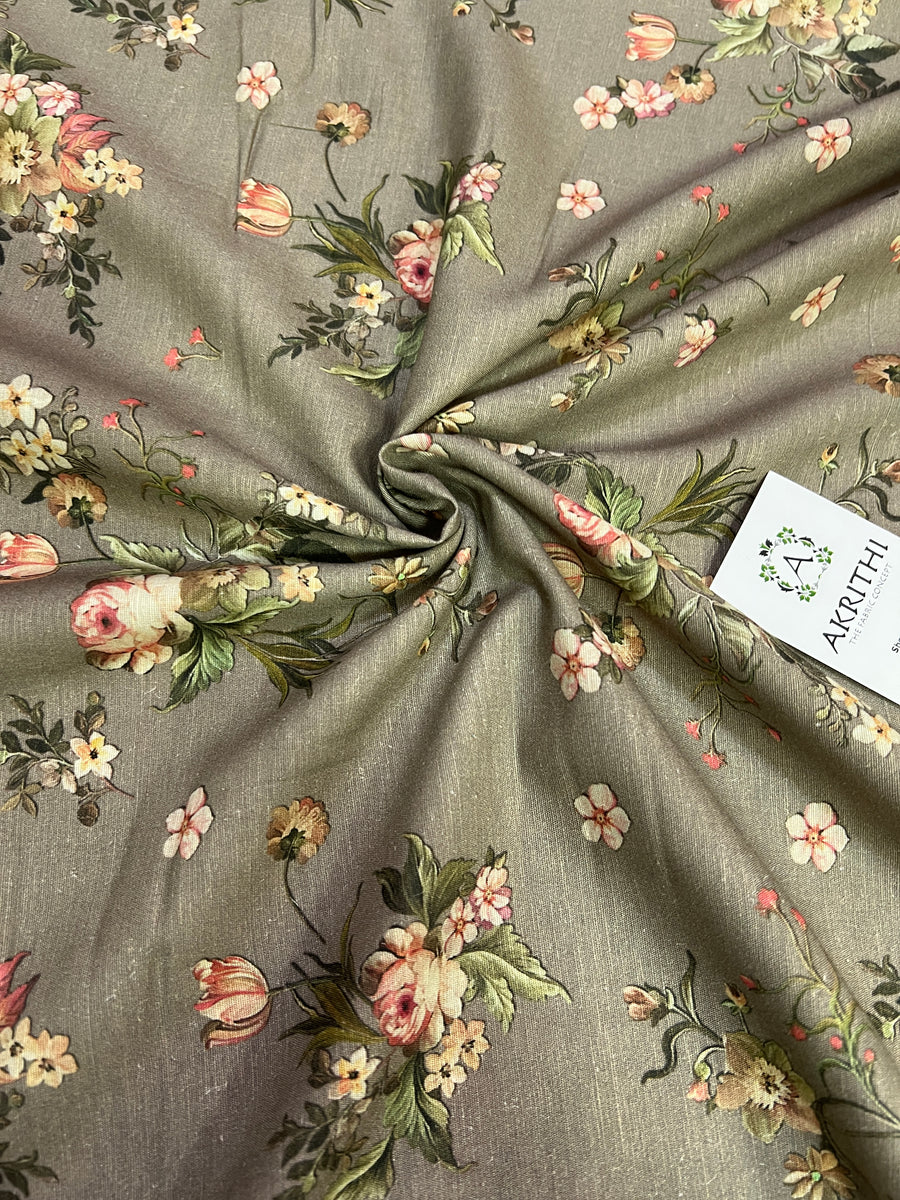 Digital Printed pure linen fabric