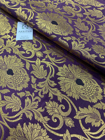 Handloom Banarasi brocade fabric