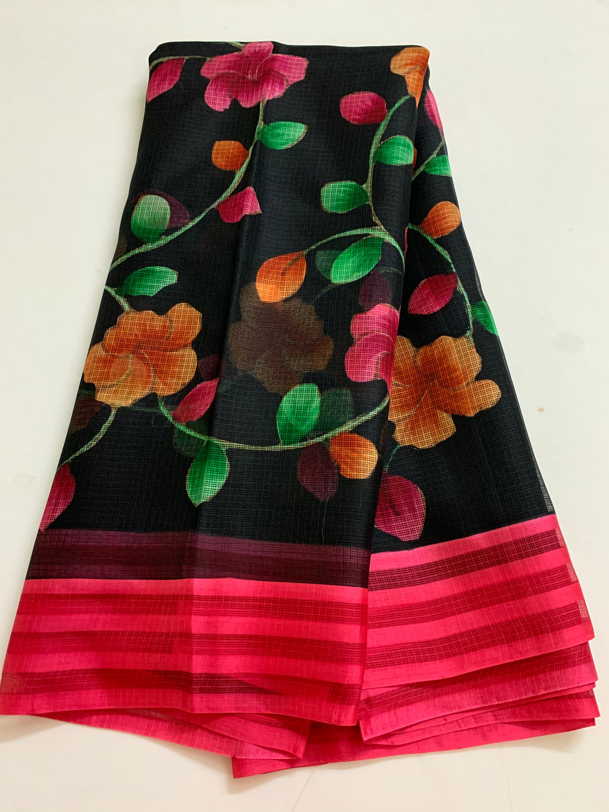 Pure kota silk hand painted saree