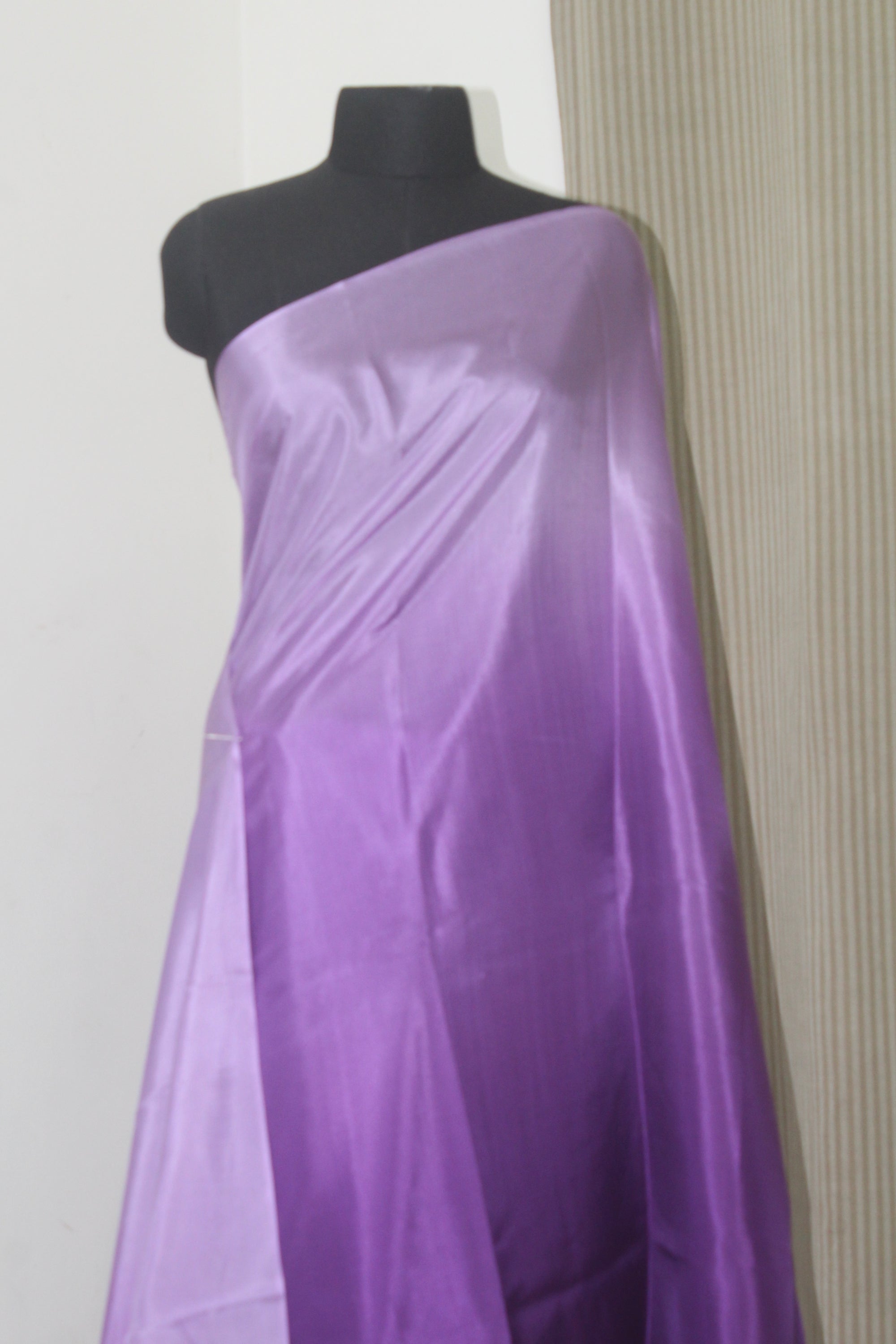 Shaded pure habutai silk saree
