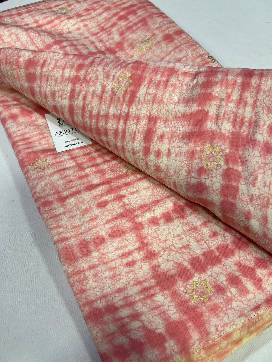 Digital printed silk fabric