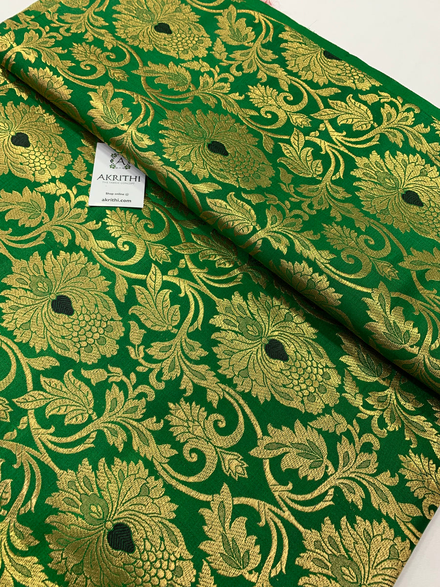 Handloom Banarasi brocade fabric