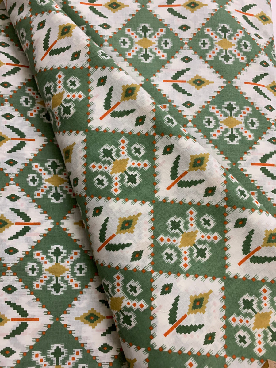 Printed pure cotton fabric