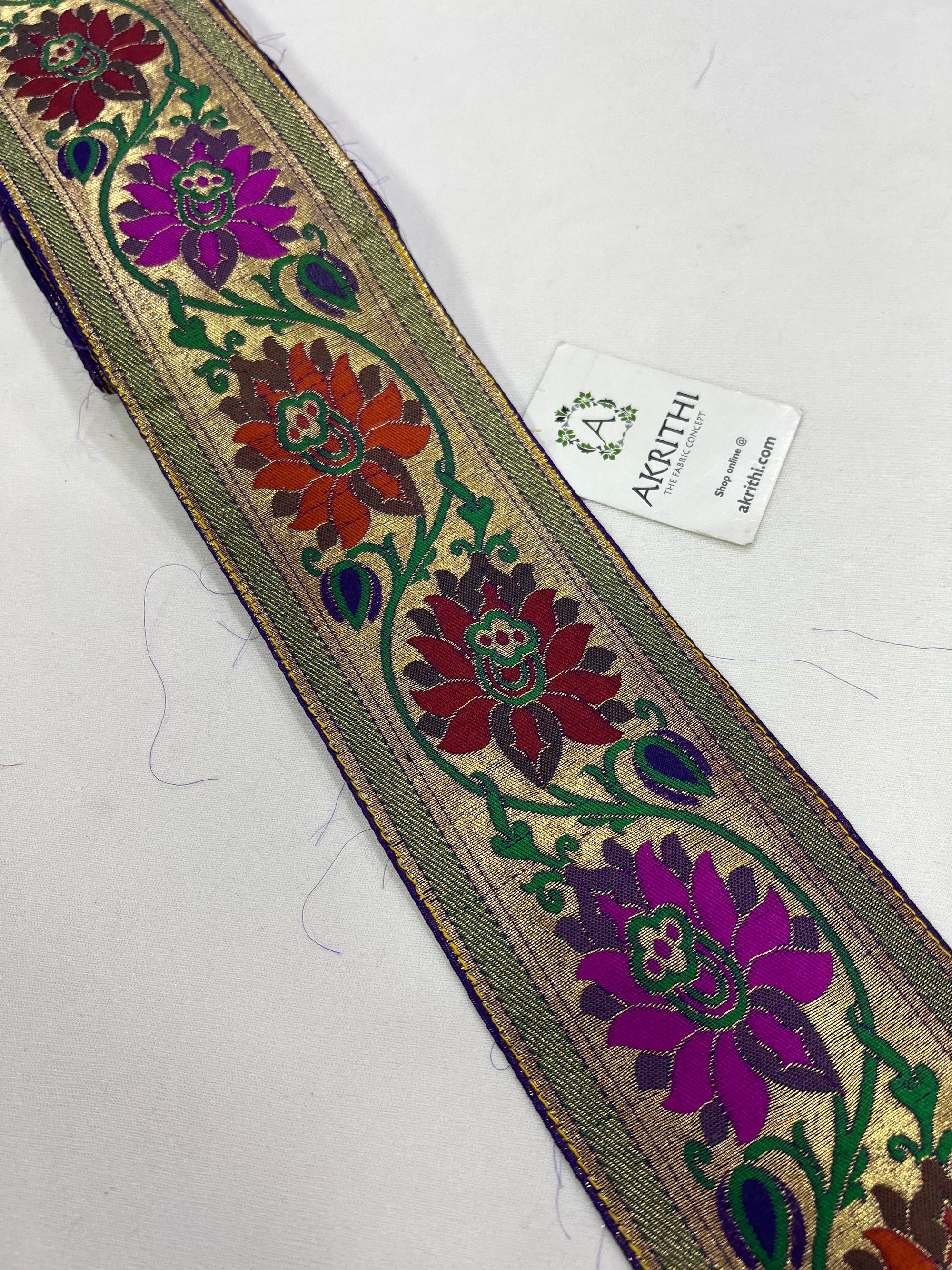 Handloom Banarasi lace 9 metres roll