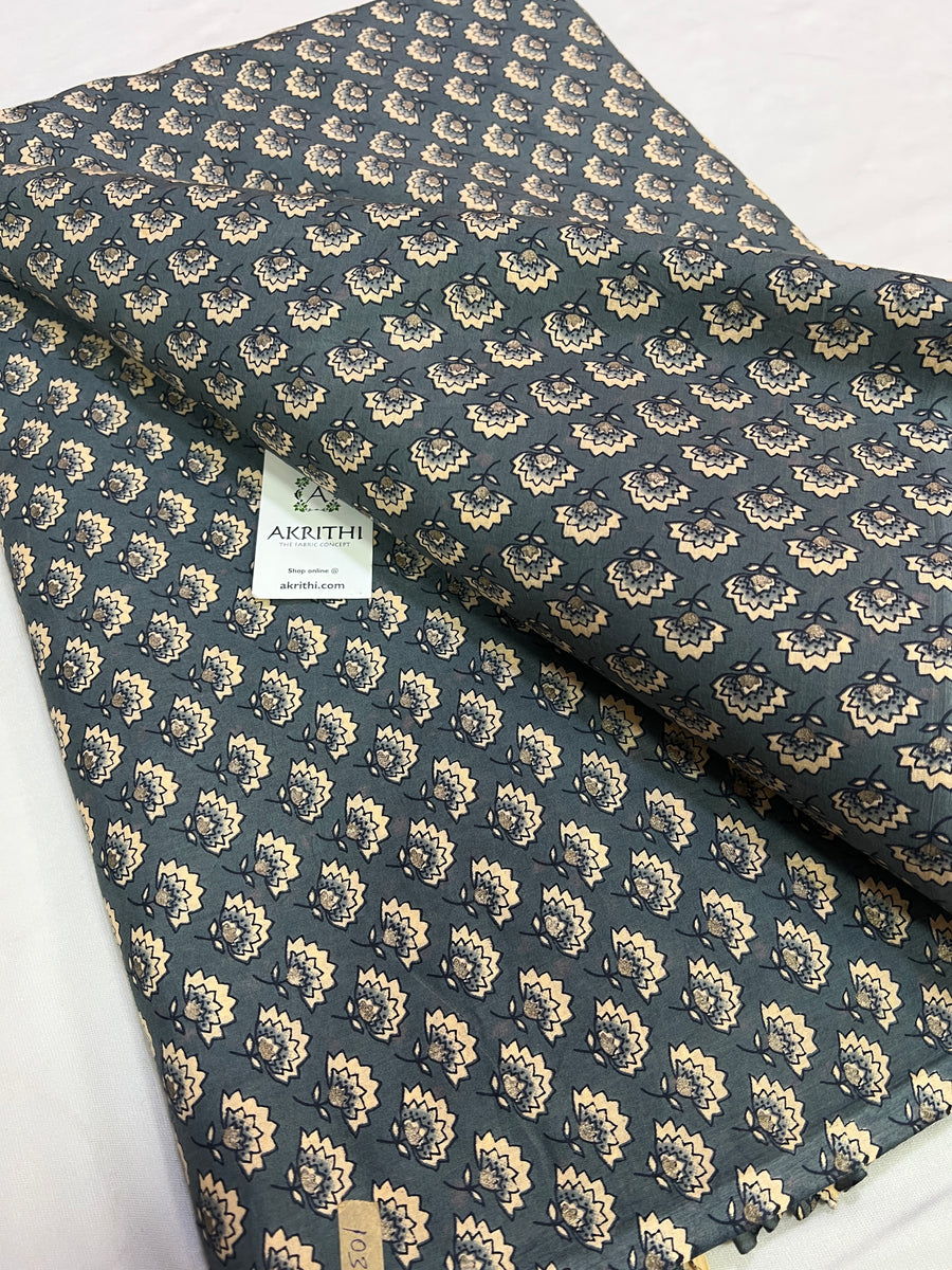 Printed pure cotton fabric