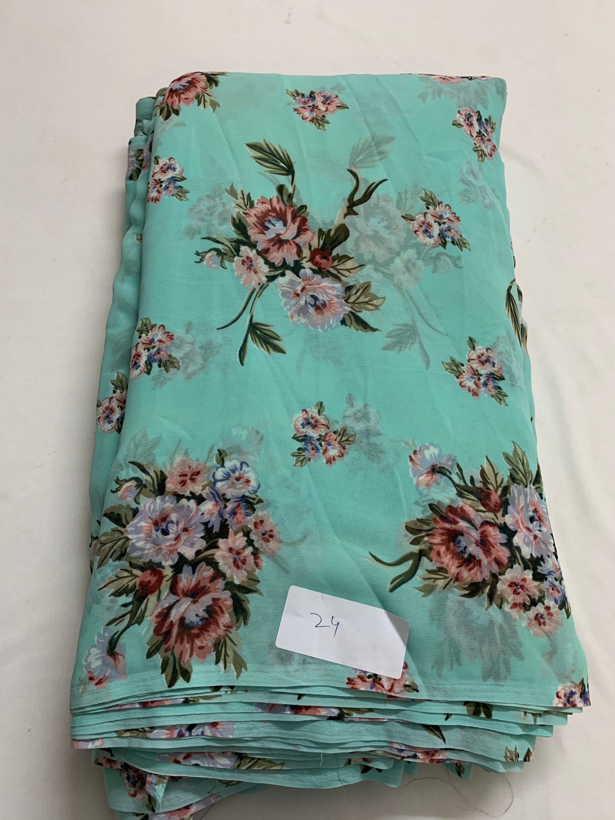 Digital floral Printed georgette fabric