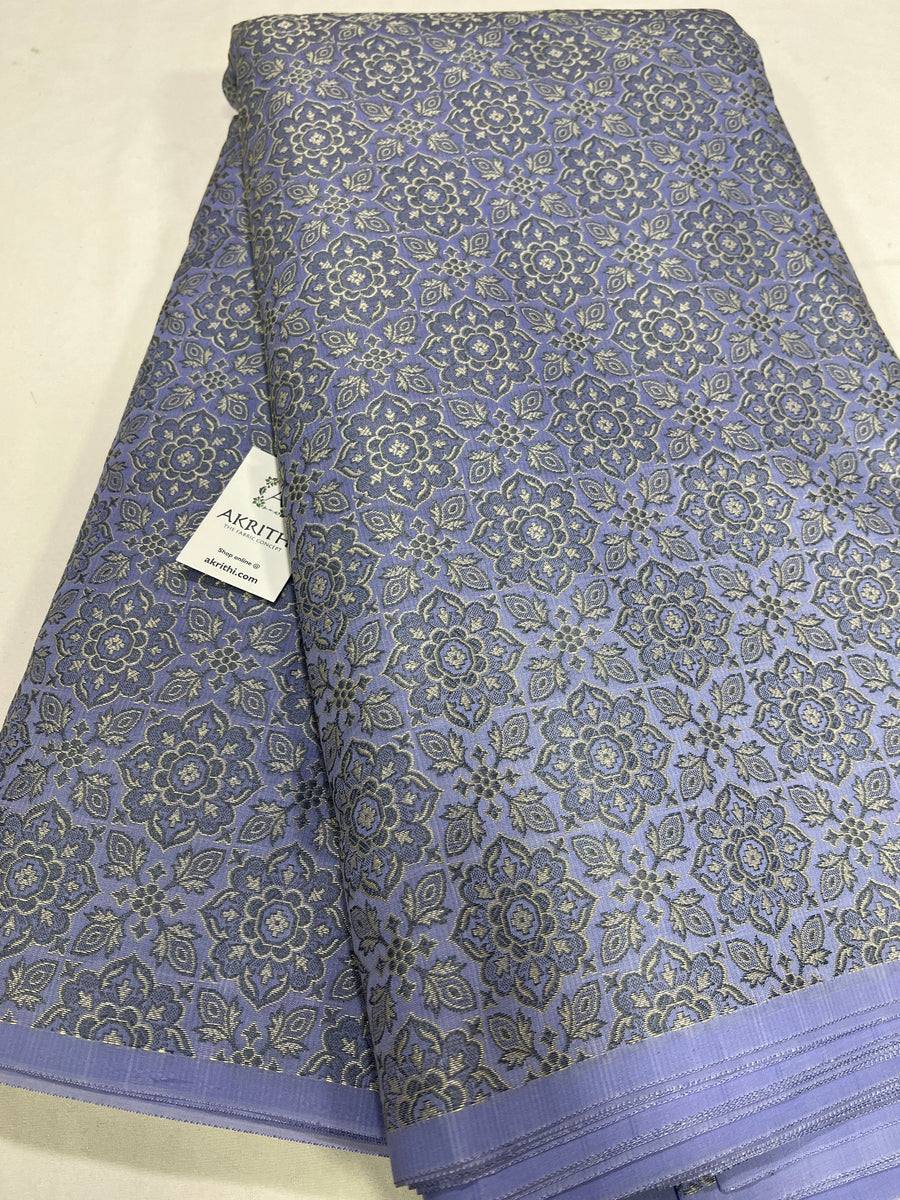 Banarasi brocade fabric without zari