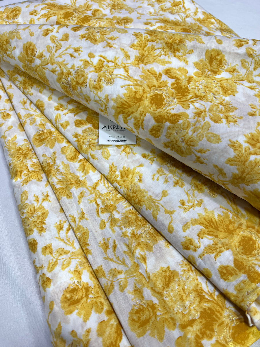 Printed pure cotton fabric