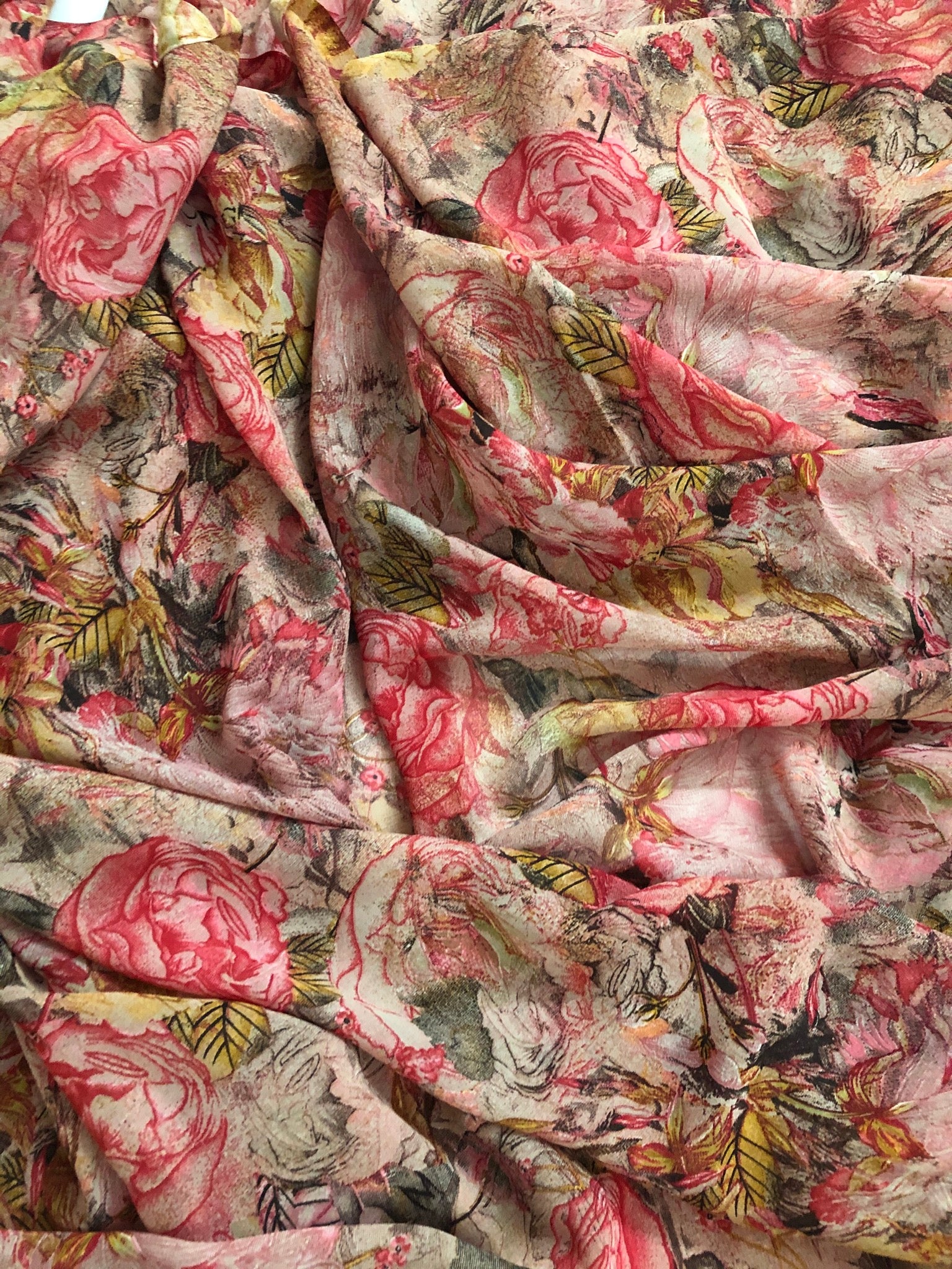 Printed georgette fabric