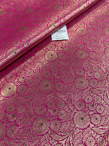 Handloom Banarasi brocade fabric