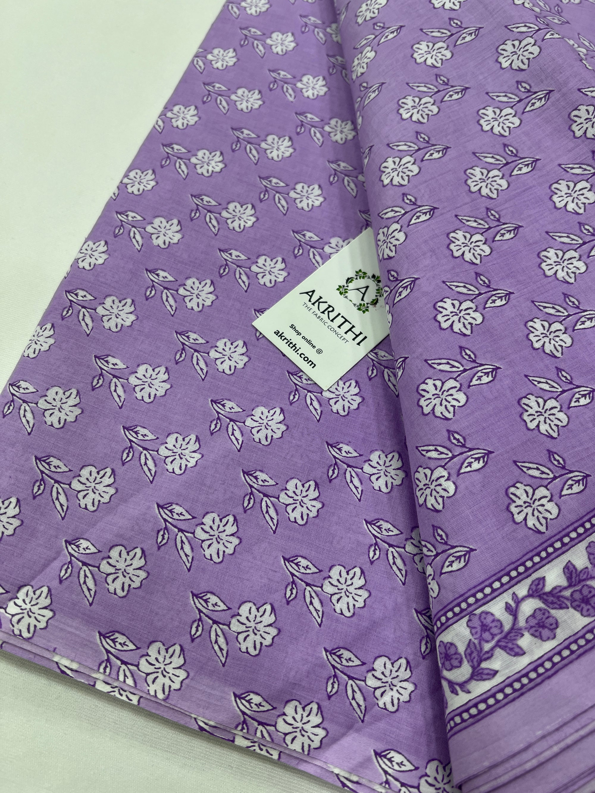 Printed pure cotton fabric