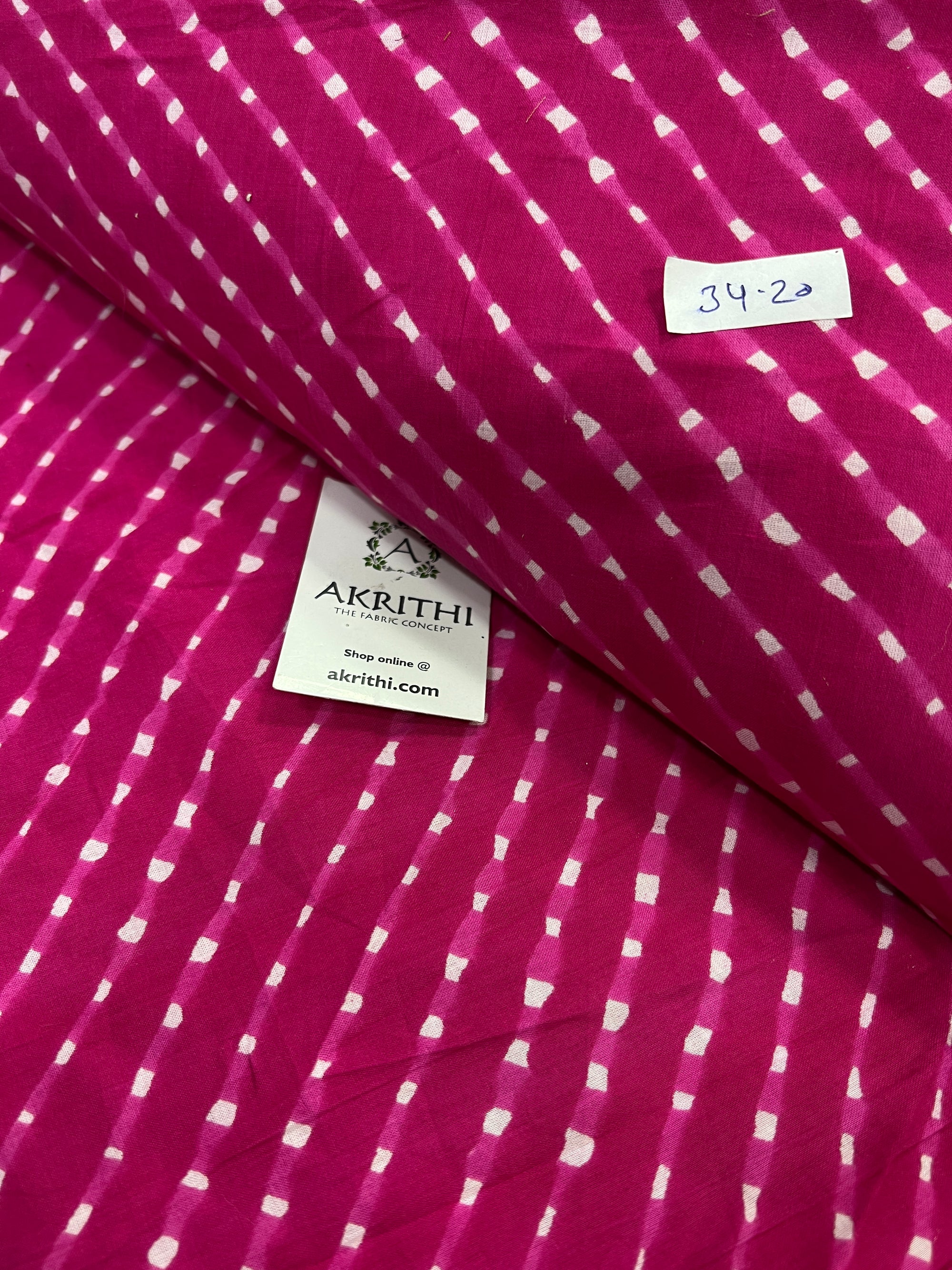 Printed pure cotton fabric