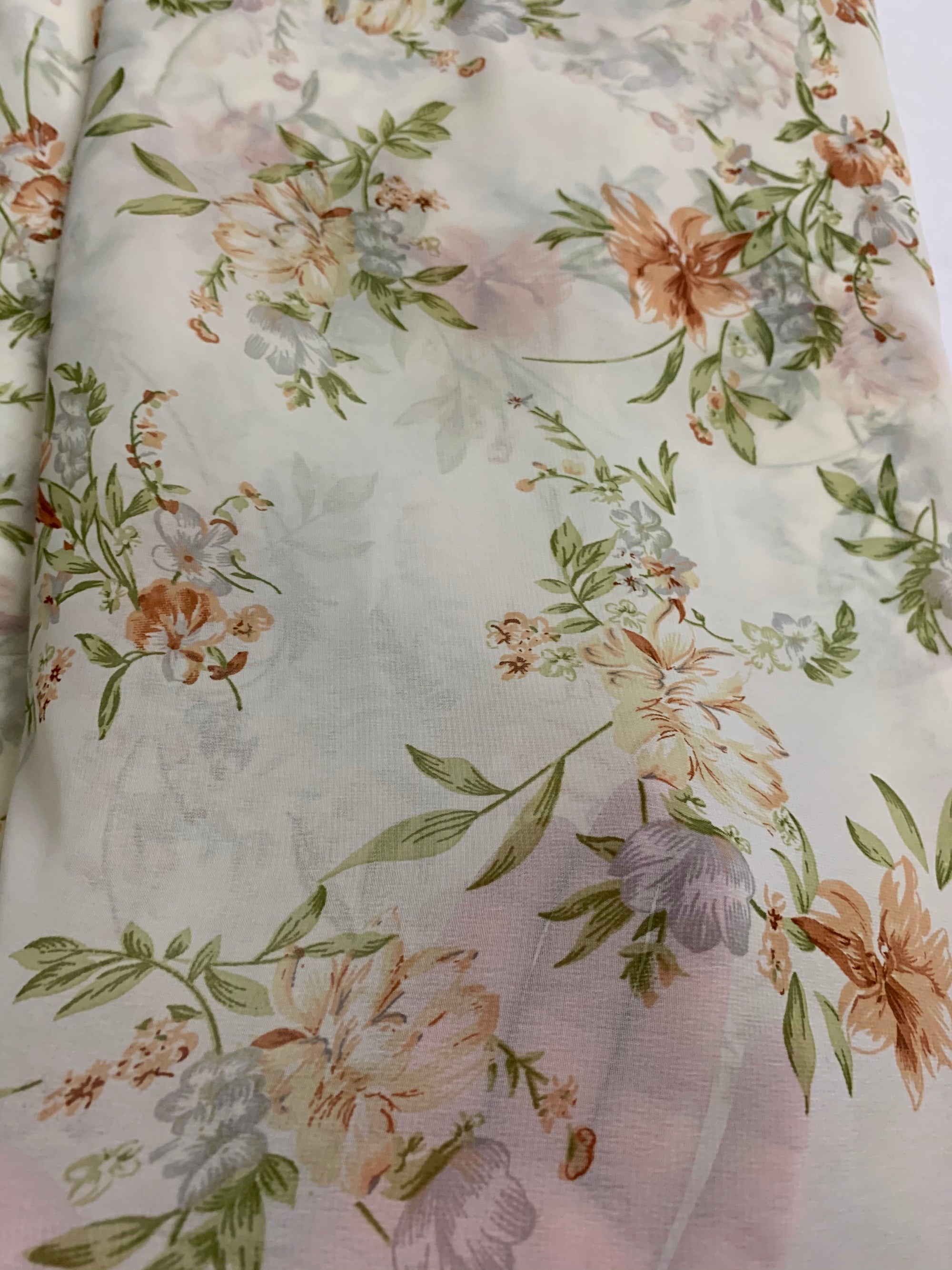 Digital floral Printed georgette fabric