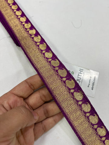 Handloom Banarasi lace 5 metres roll