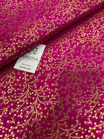 Handloom Banarasi brocade fabric