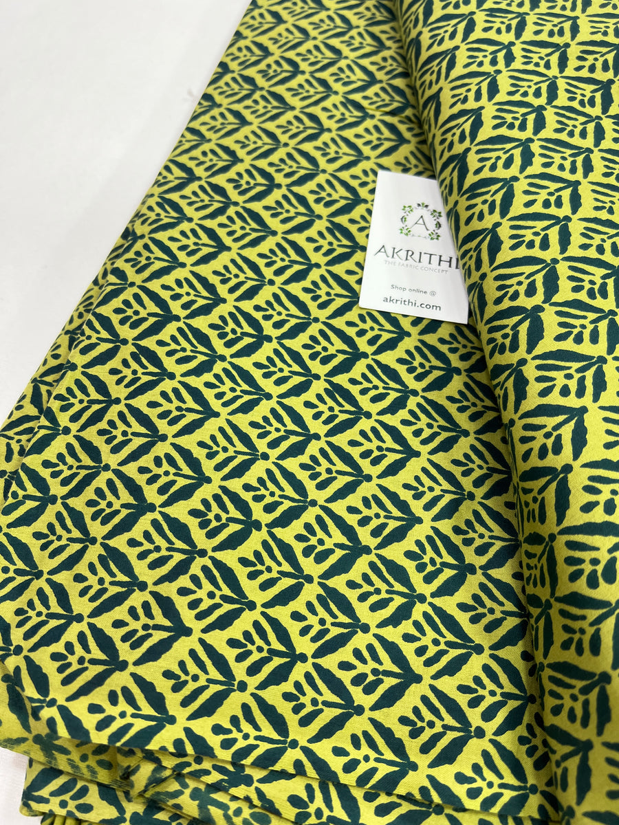 Printed pure cotton fabric