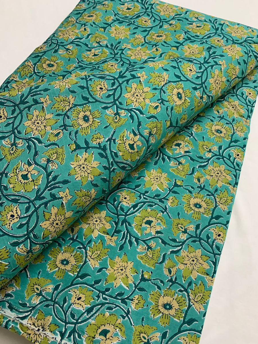 Printed pure cotton fabric