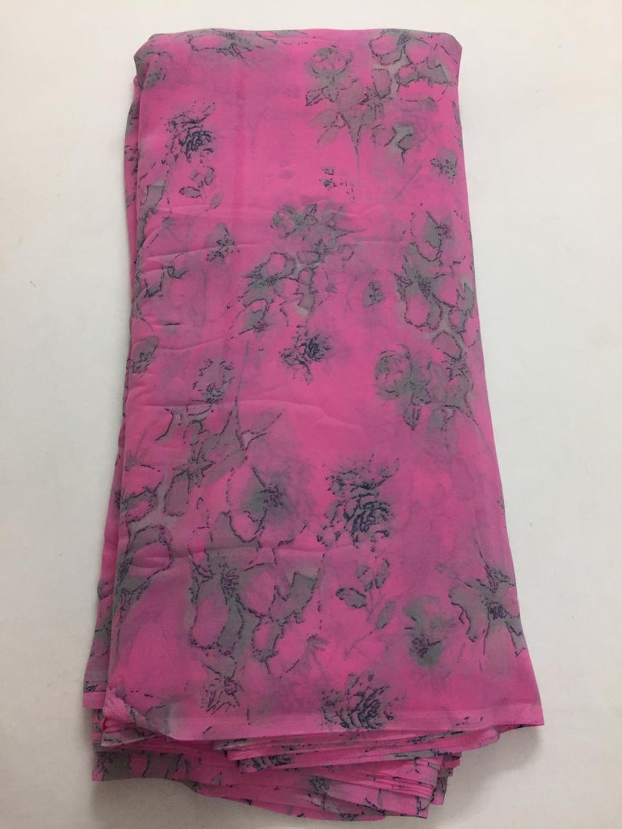 Printed georgette fabric