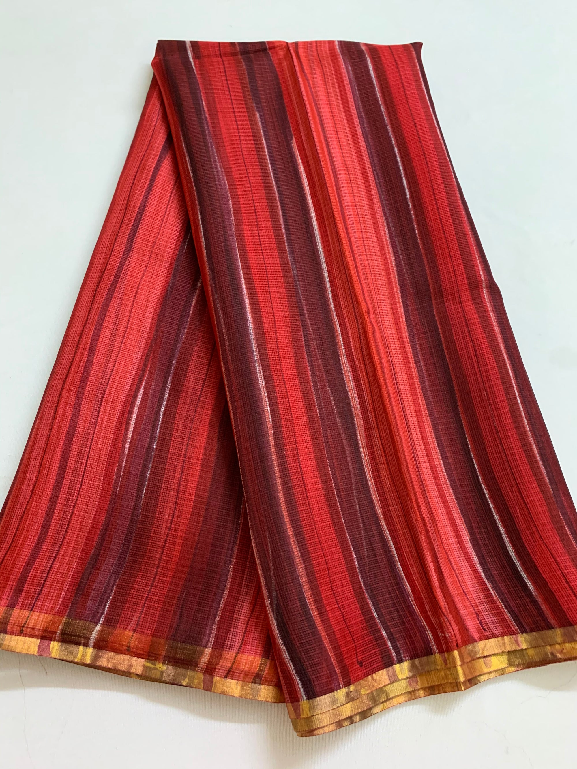 Pure kota silk hand brushed saree