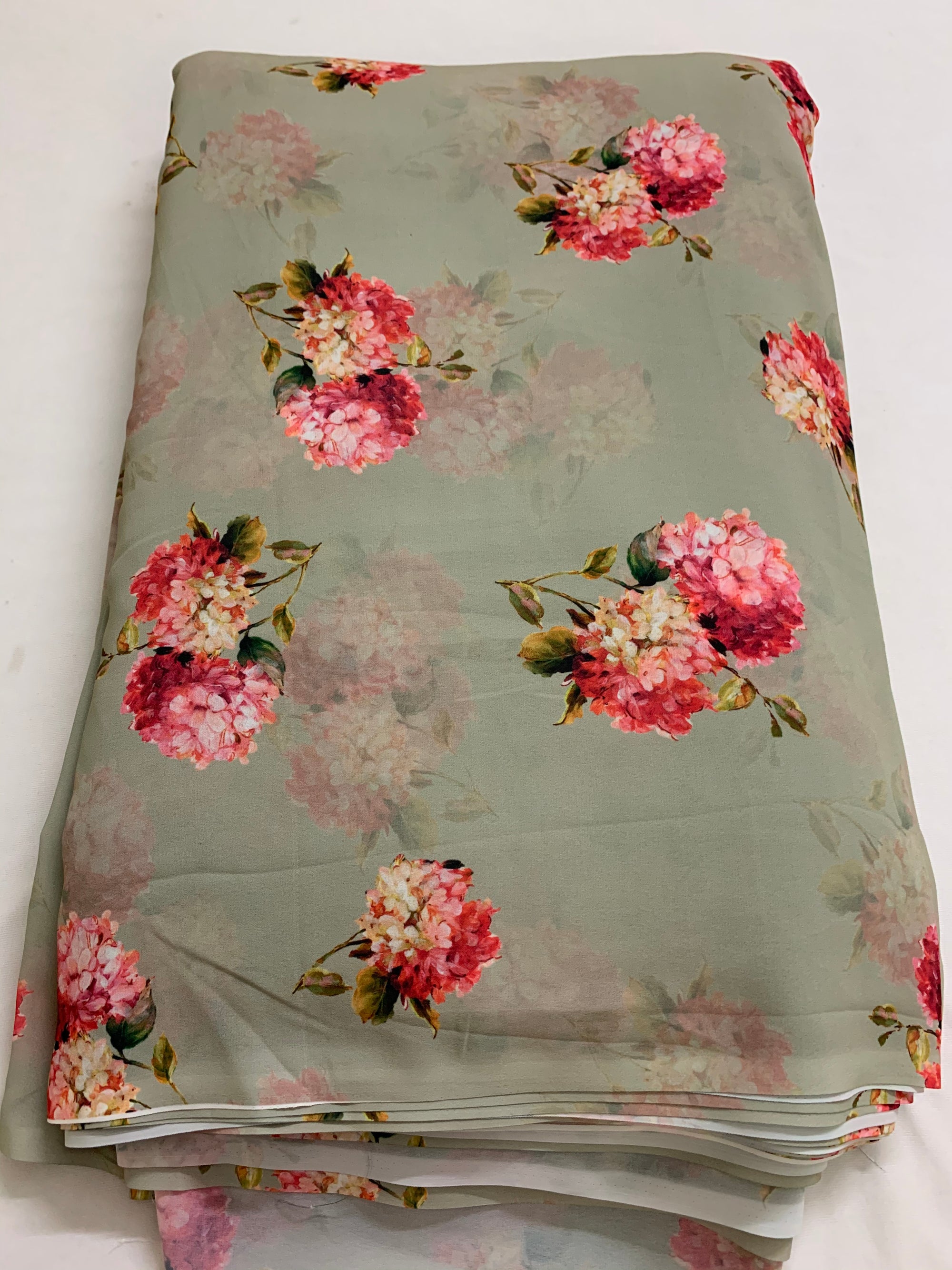 Digital floral Printed georgette fabric