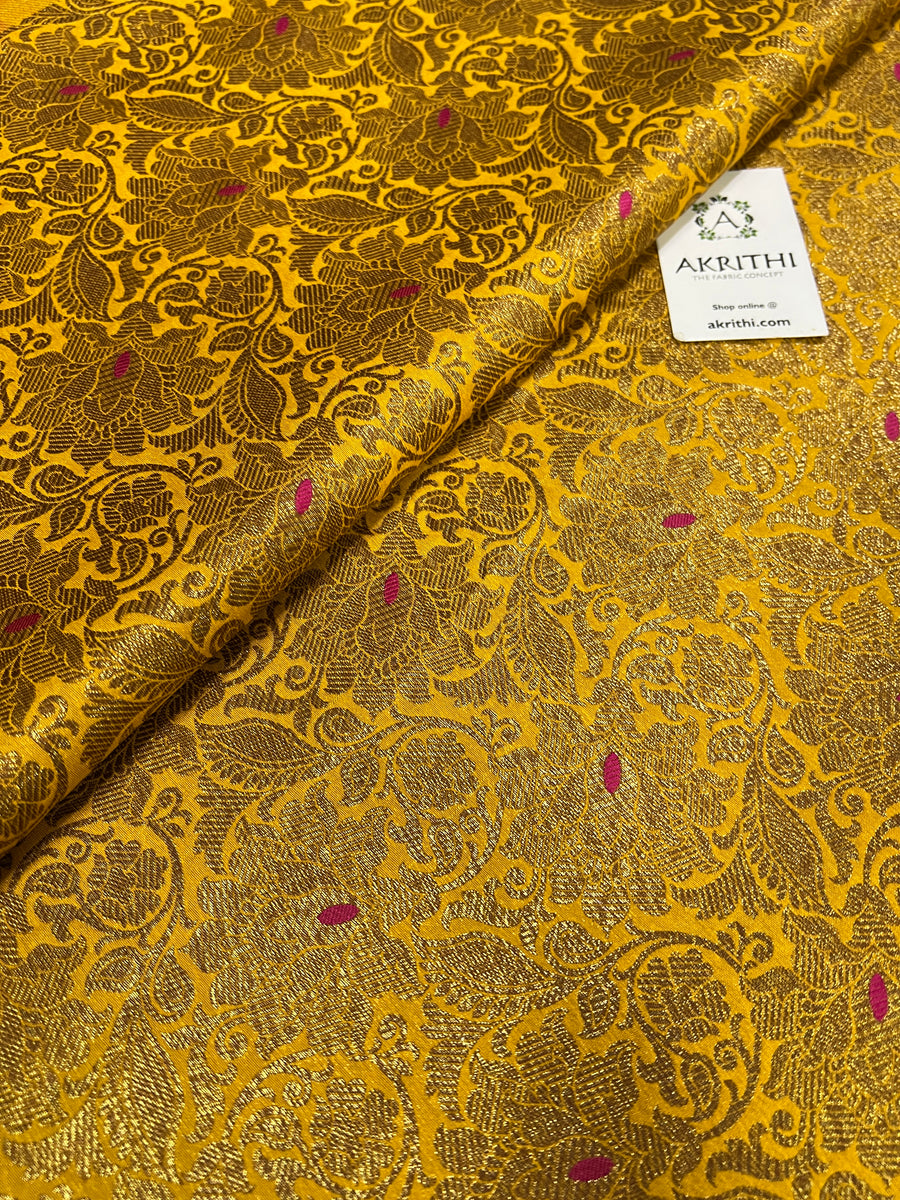 Banarasi brocade fabric antique zari