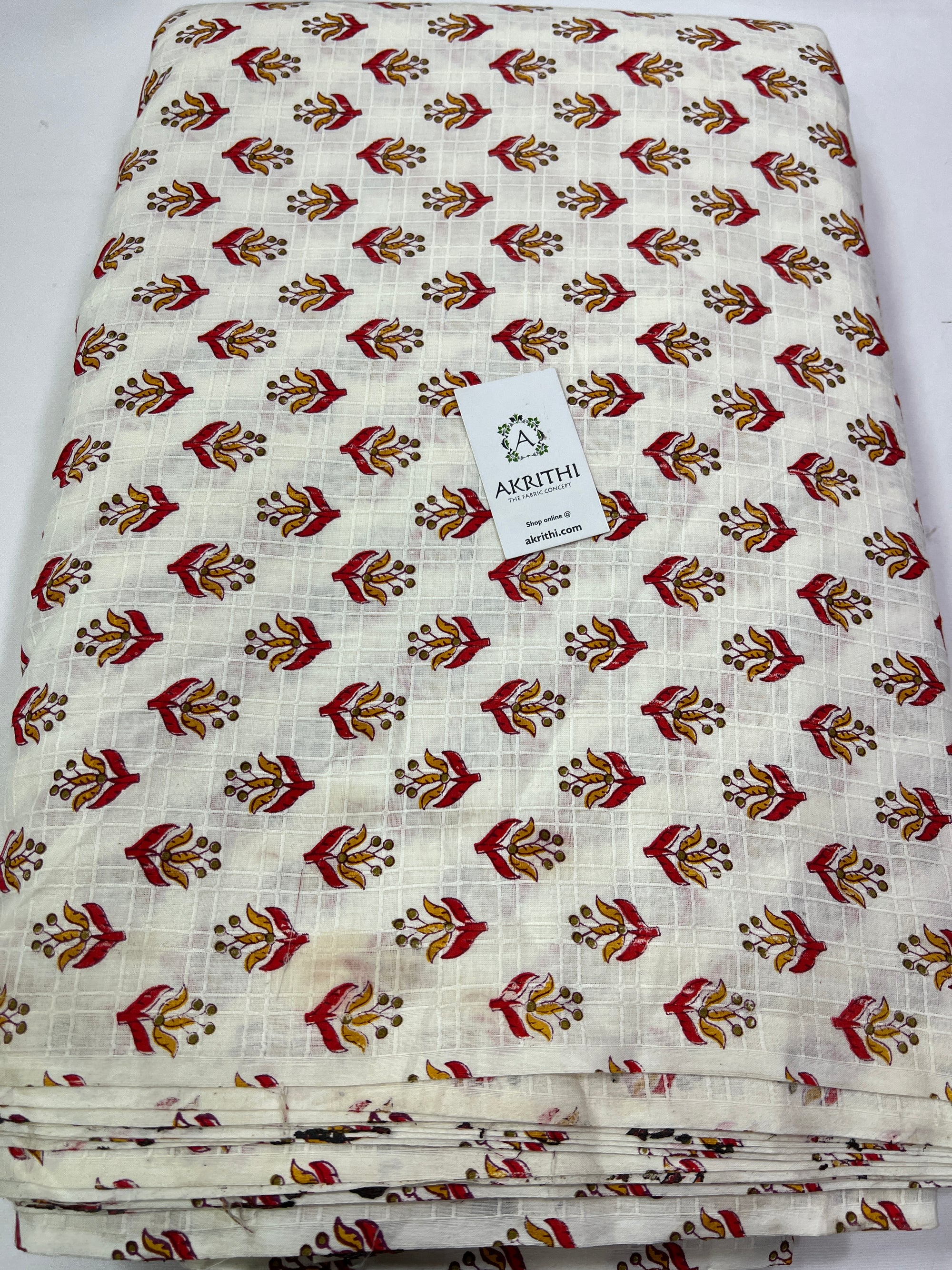 Printed pure cotton fabric