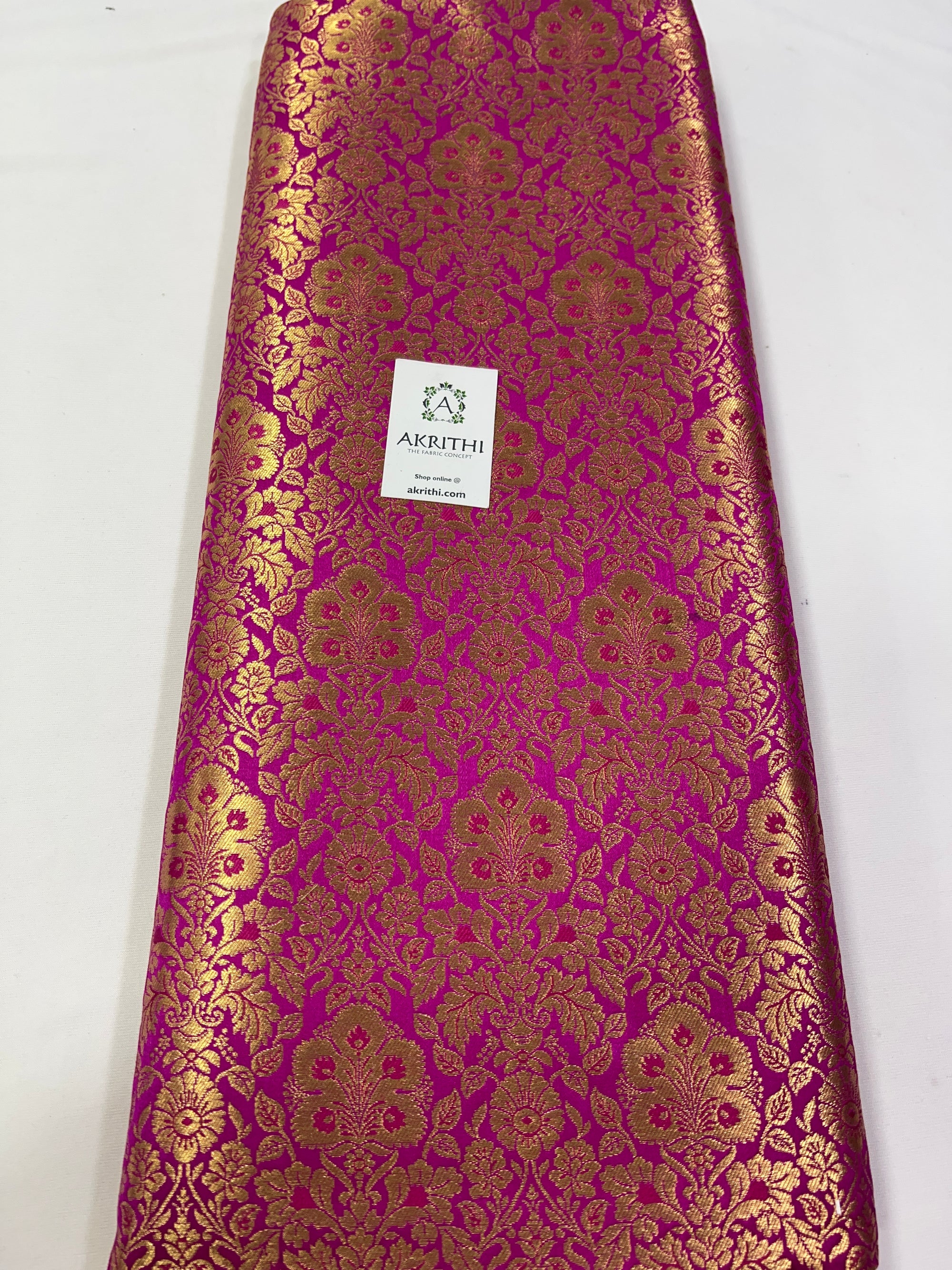 Handloom Banarasi brocade fabric