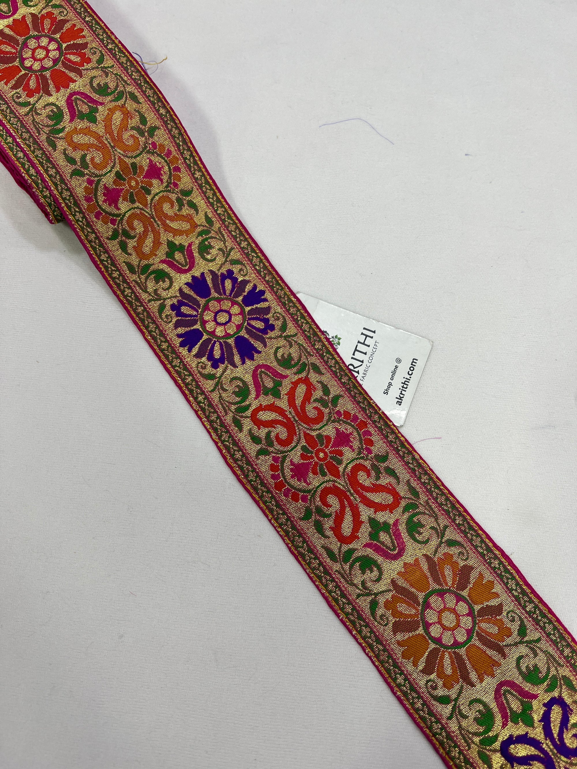 Handloom Banarasi lace 9 metres roll