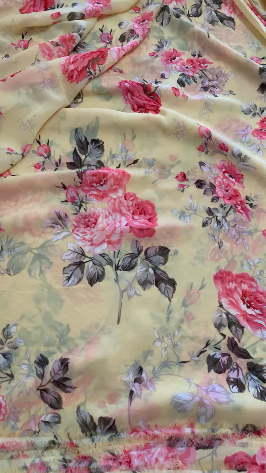 Digital floral Printed georgette fabric