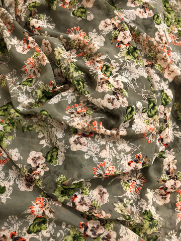 Printed georgette fabric