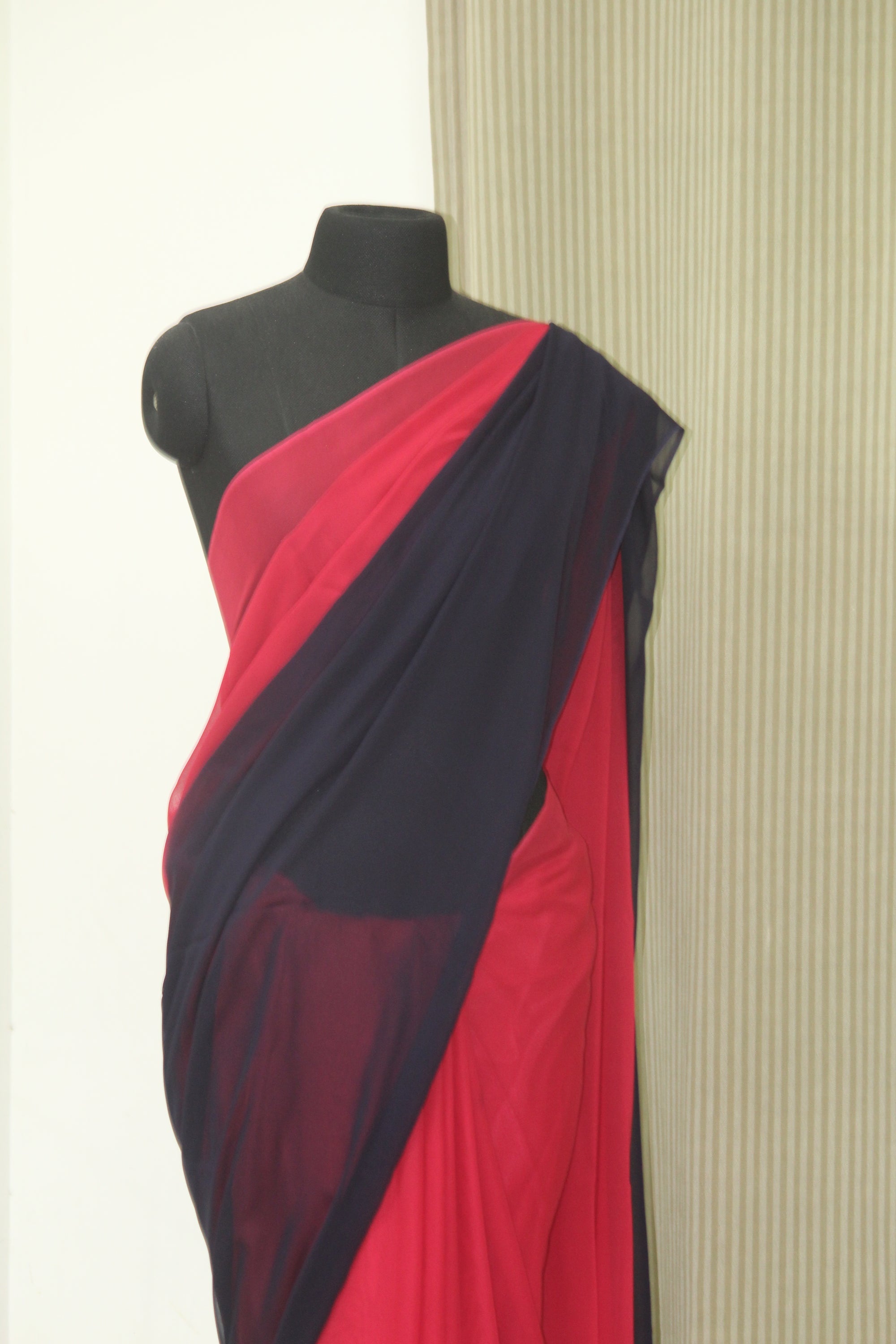 Shaded georgette saree