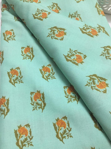 Printed Cotton slub fabric